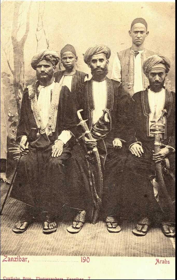 Antique photo Zanzibar Omani men